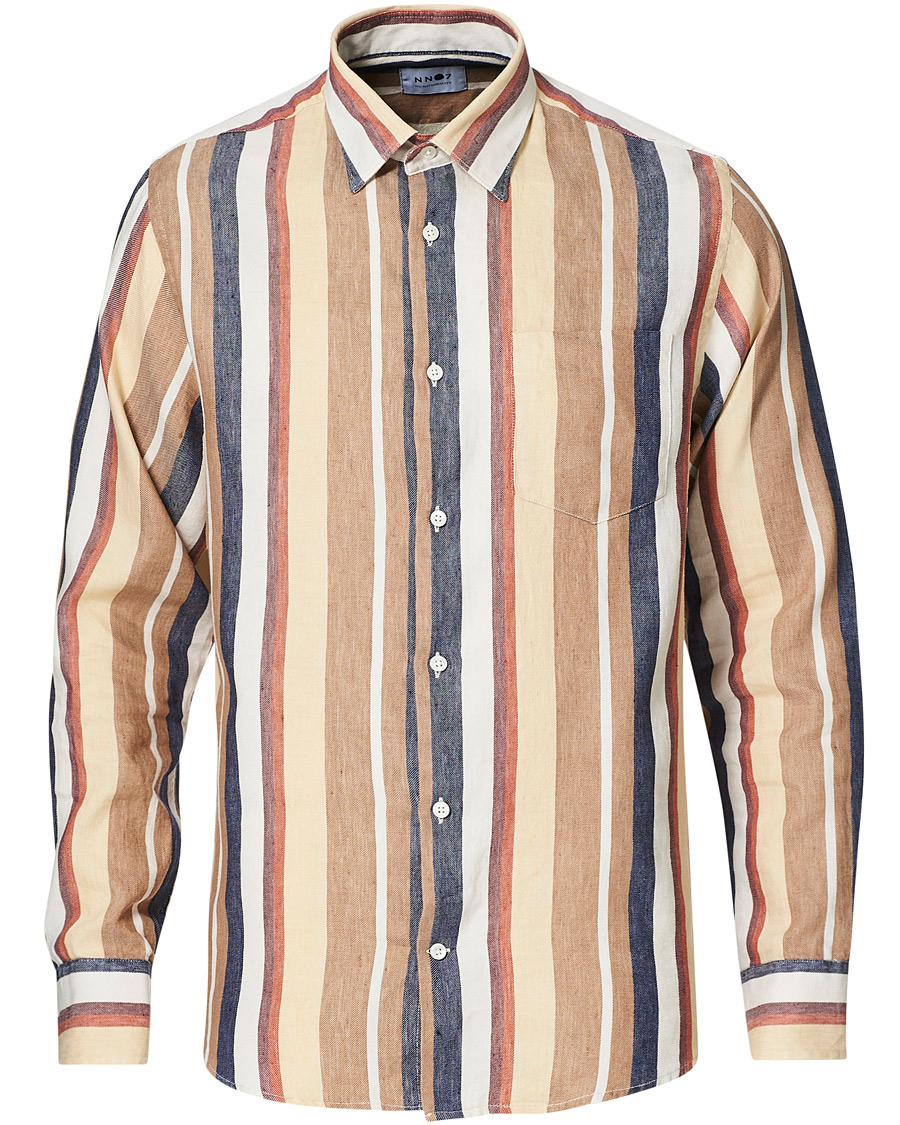Homme | Chemises | NN07 | Errico Linen Shirt Multi Stripe