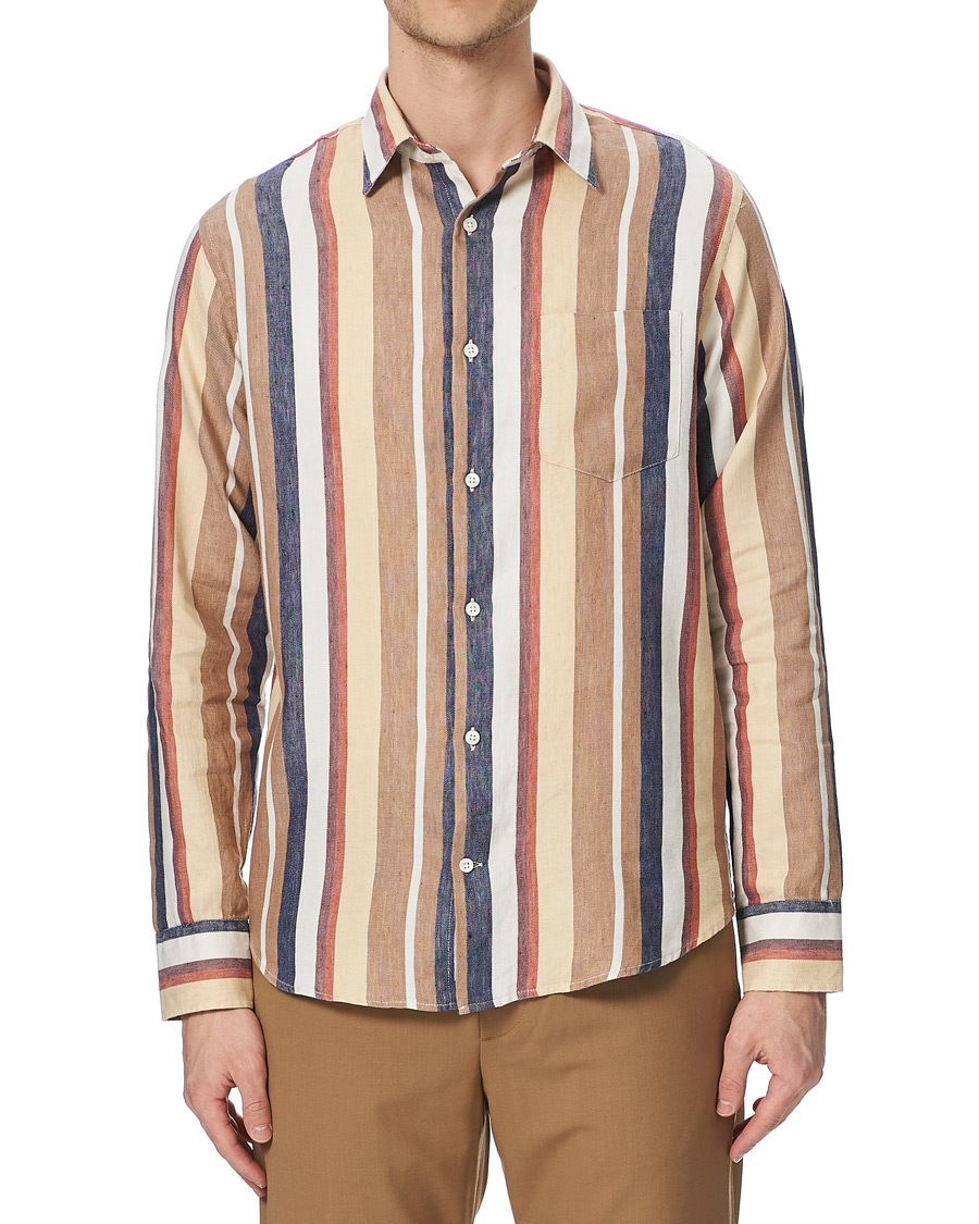 Homme | Chemises | NN07 | Errico Linen Shirt Multi Stripe