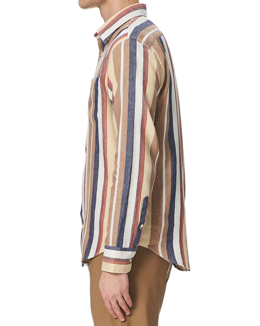Homme | Chemises | NN07 | Errico Linen Shirt Multi Stripe