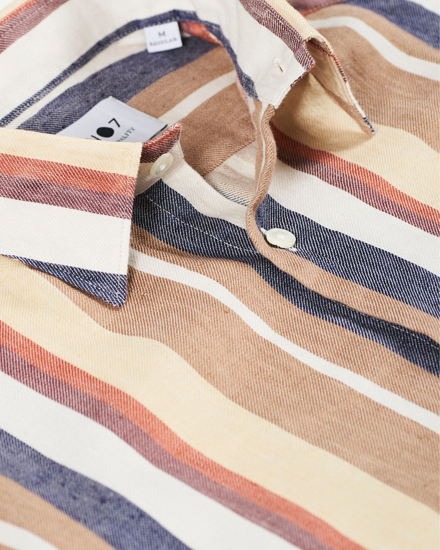 Homme | Chemises | NN07 | Errico Linen Shirt Multi Stripe