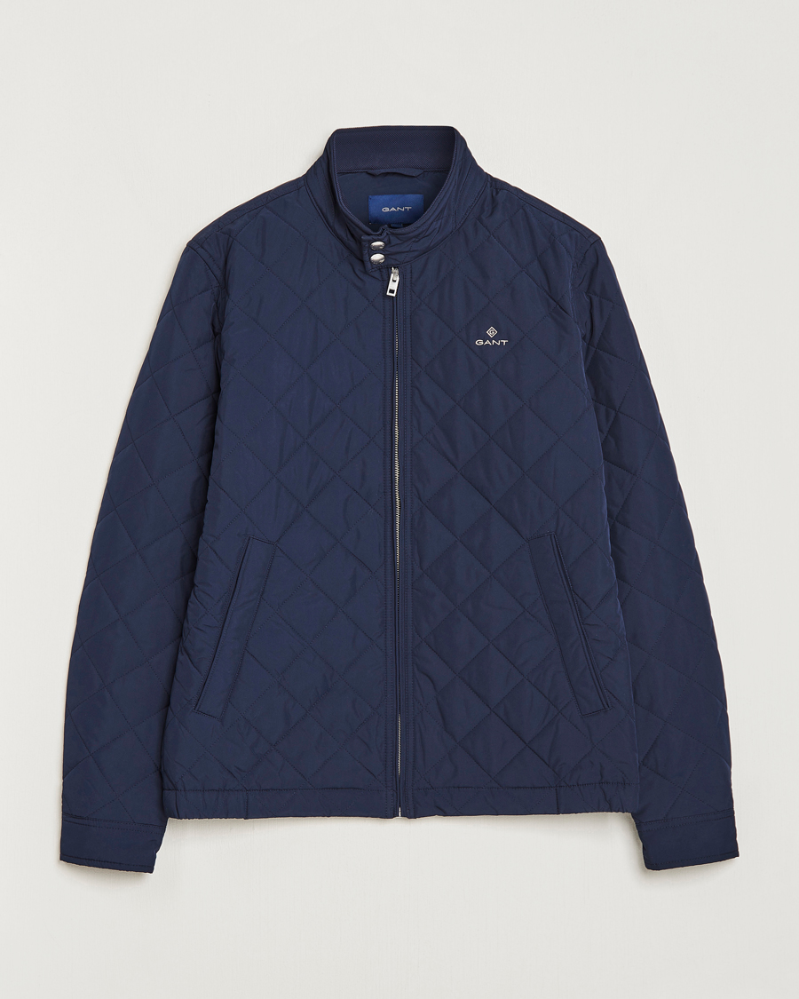 Homme | Manteaux Et Vestes | GANT | The Quilted Windcheater Evening Blue