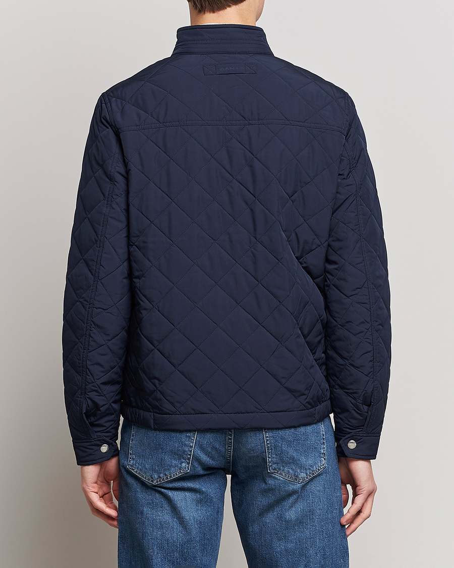 Homme | Manteaux Et Vestes | GANT | The Quilted Windcheater Evening Blue