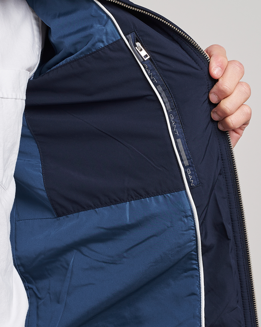 Homme | Manteaux Et Vestes | GANT | The Quilted Windcheater Evening Blue