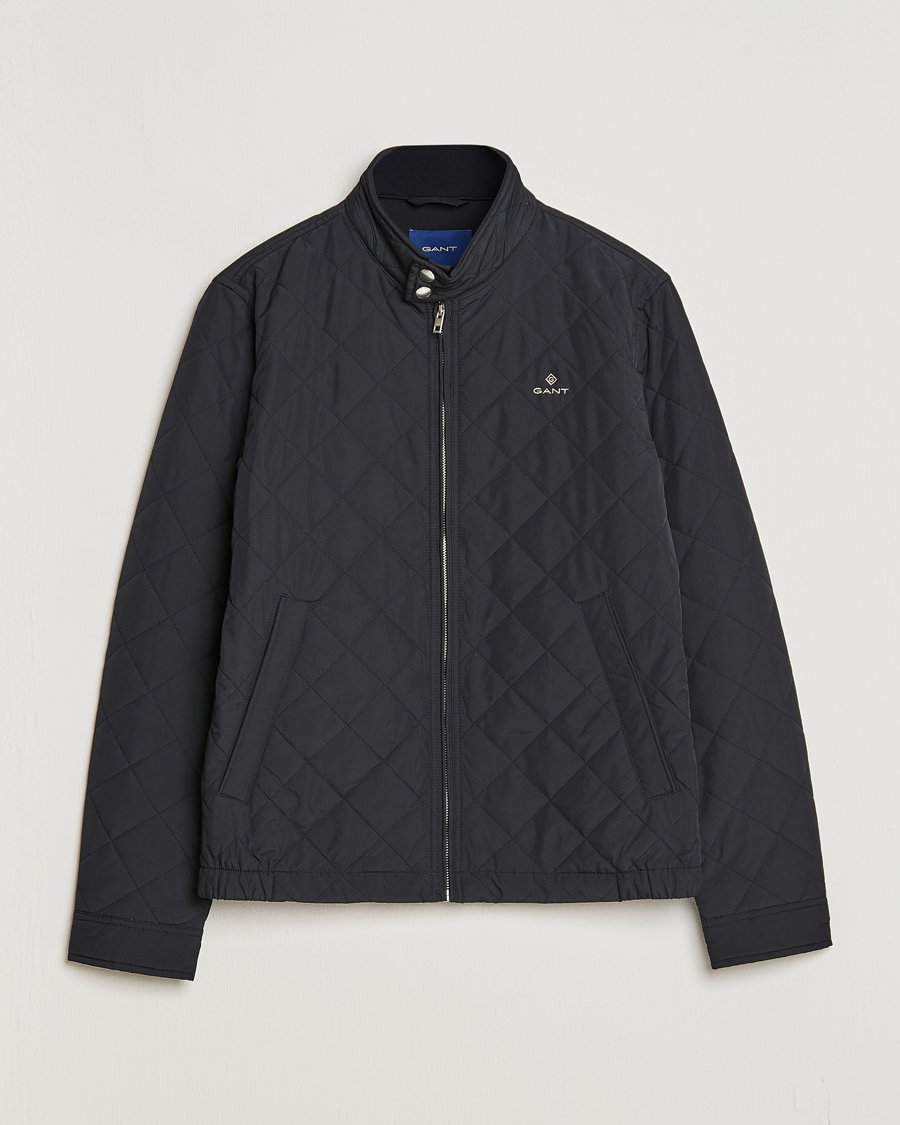 Heren | Jassen | GANT | The Quilted Windcheater Black