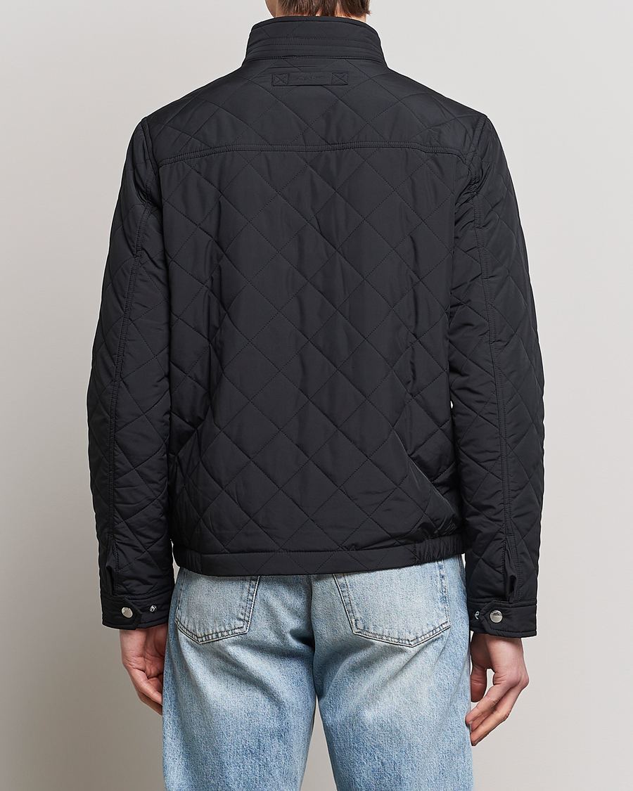Heren | Jassen | GANT | The Quilted Windcheater Black