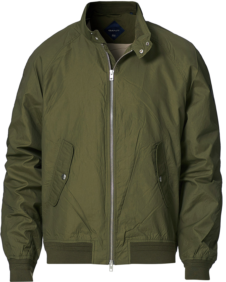 Homme | Manteaux Et Vestes | GANT | Nylon Harrington Jacket Dark Leaf