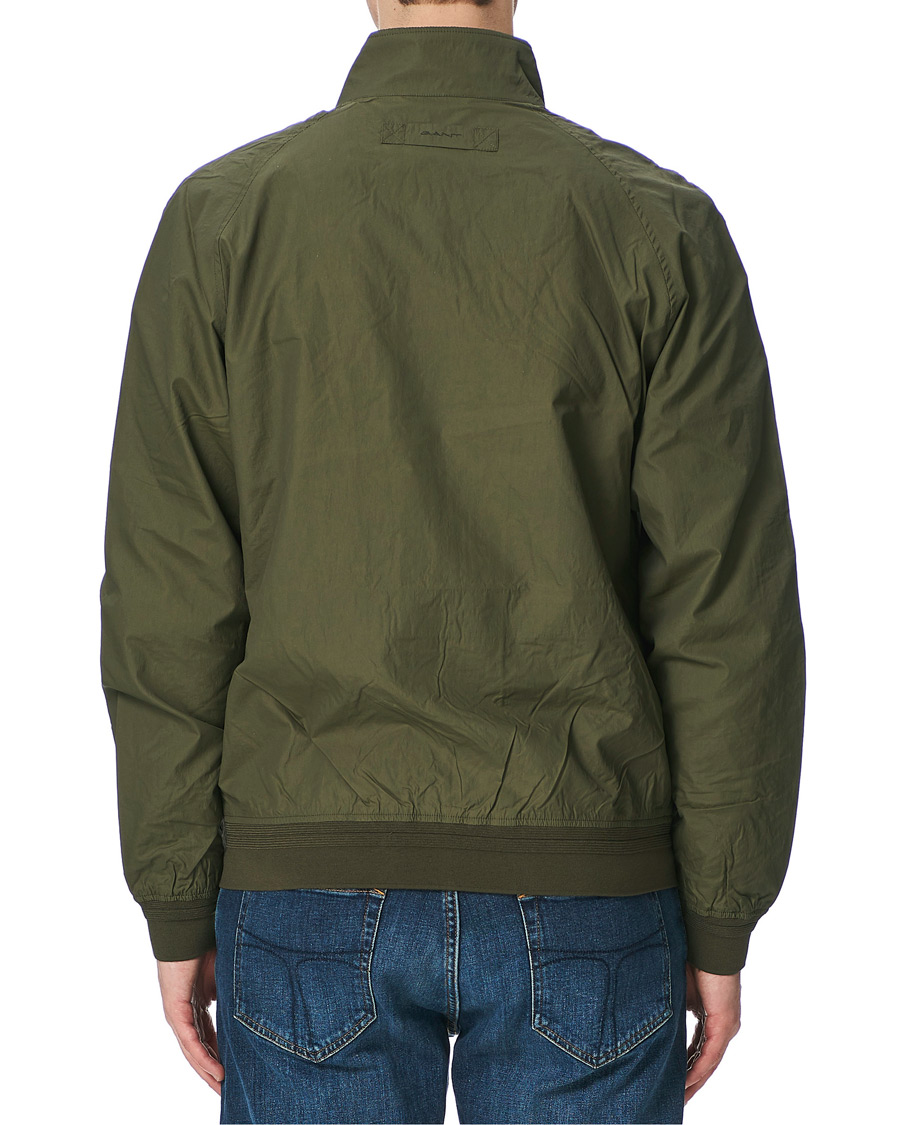Homme | Manteaux Et Vestes | GANT | Nylon Harrington Jacket Dark Leaf