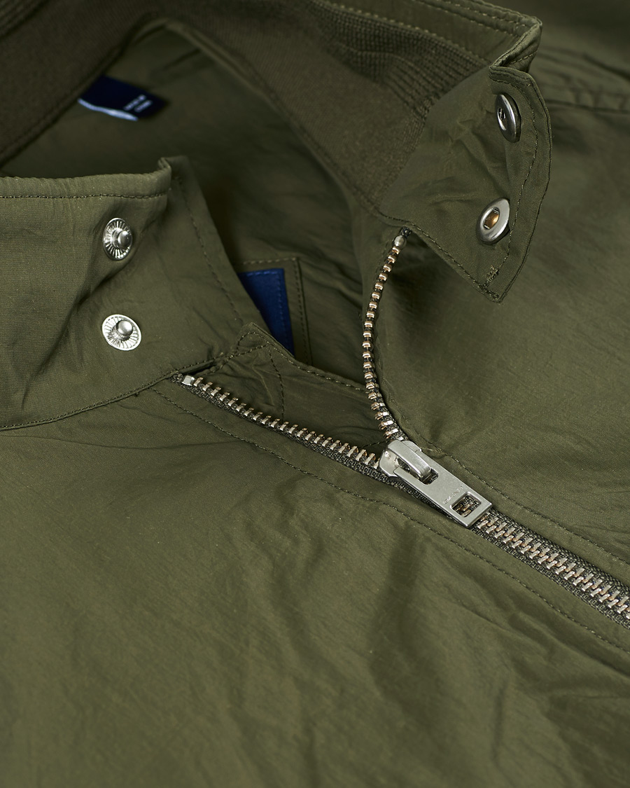 Homme | Manteaux Et Vestes | GANT | Nylon Harrington Jacket Dark Leaf