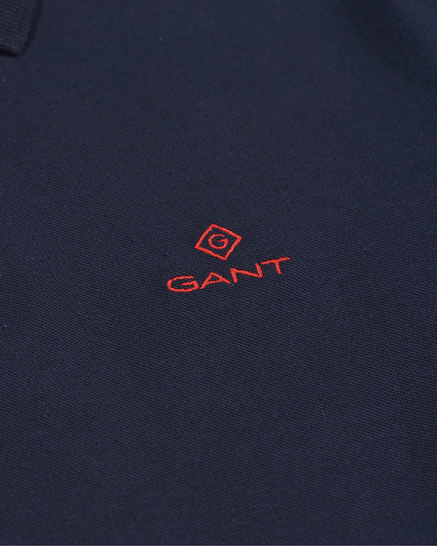 Homme | Polos | GANT | Contrast Collar Polo Evening Blue