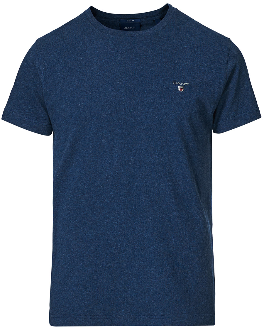 Heren | T-shirts | GANT | The Original Tee Marine Melange