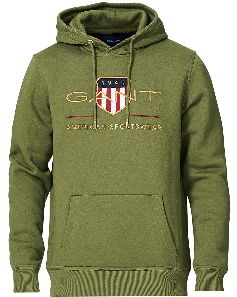 Homme | Pulls Et Tricots | GANT | Archive Shield Hoodie Four Leaf Green
