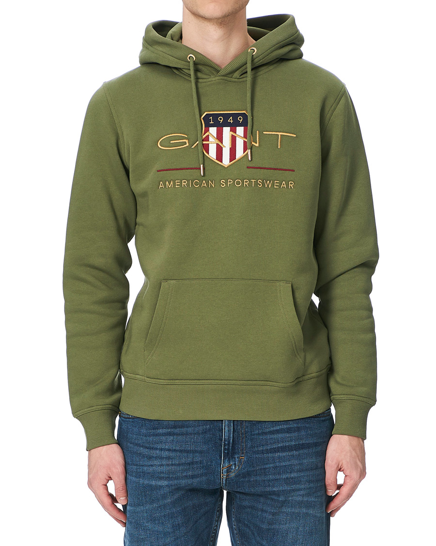 Homme | Pulls Et Tricots | GANT | Archive Shield Hoodie Four Leaf Green
