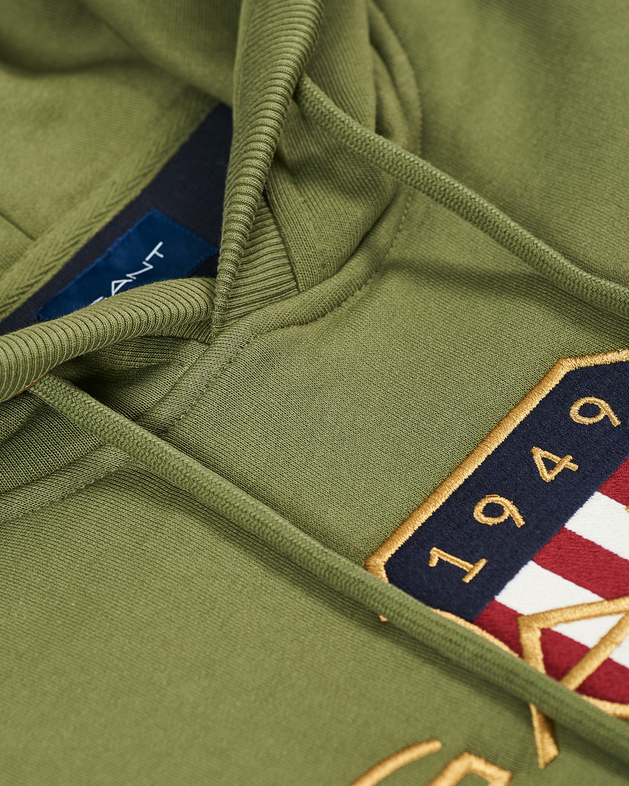 Homme | Pulls Et Tricots | GANT | Archive Shield Hoodie Four Leaf Green