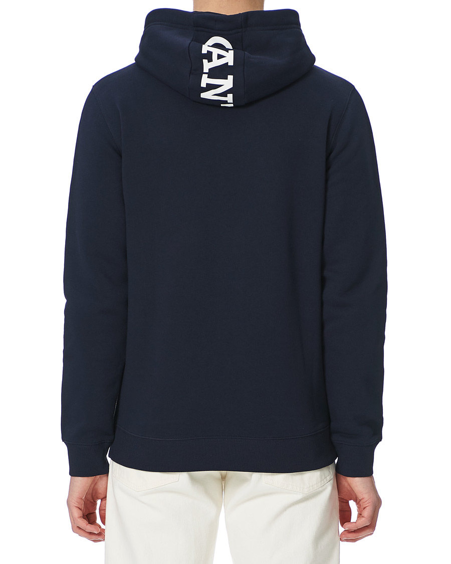Homme | Pulls Et Tricots | GANT | Nautical Logo Hoodie Evening Blue