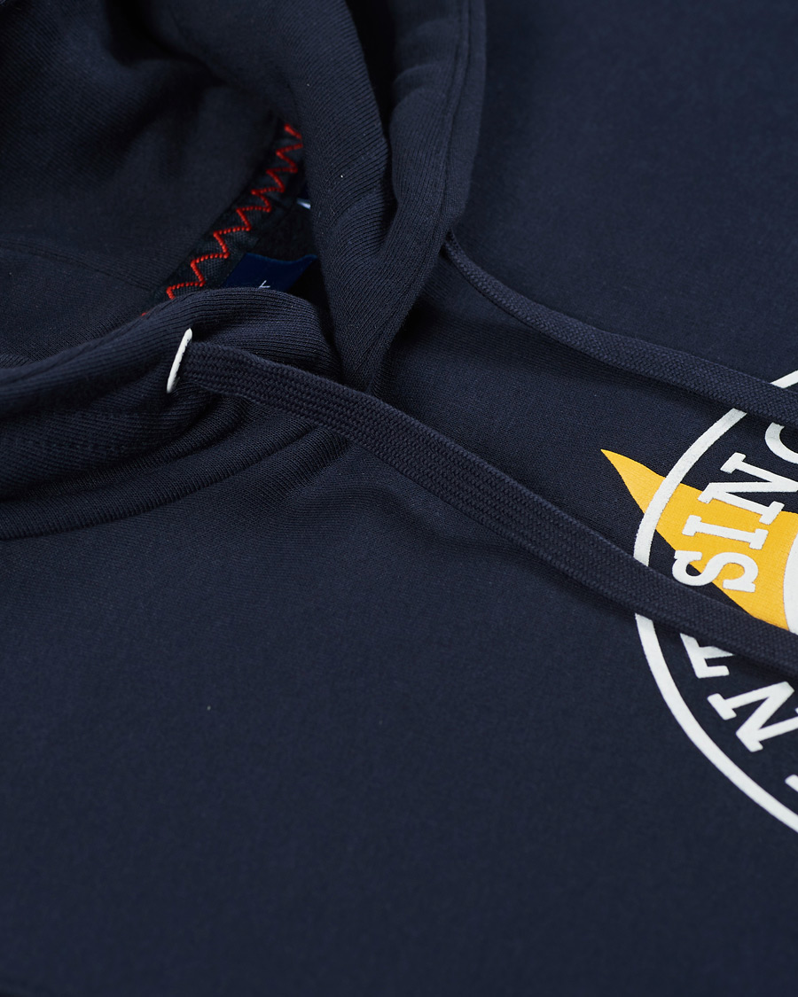 Homme | Pulls Et Tricots | GANT | Nautical Logo Hoodie Evening Blue