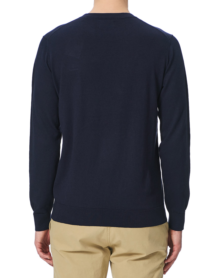 Homme | Pulls Et Tricots | GANT | Cotton/Cashmere Crew Neck Pullover Evening Blue