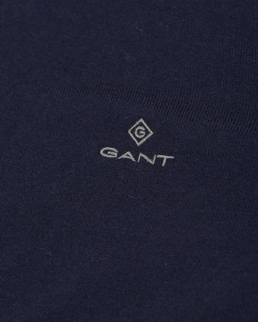 Homme | Pulls Et Tricots | GANT | Cotton/Cashmere Crew Neck Pullover Evening Blue