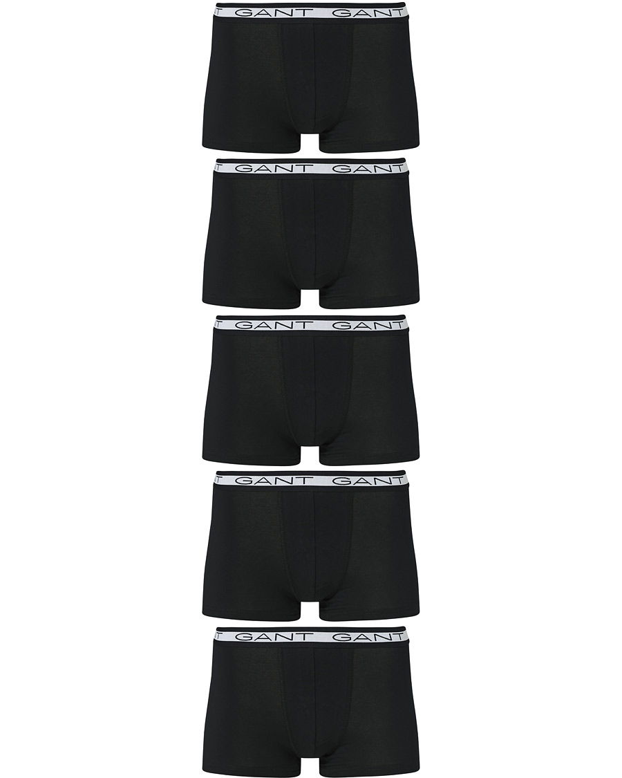 Heren | Ondergoed | Gant | 5-Pack Trunks Black