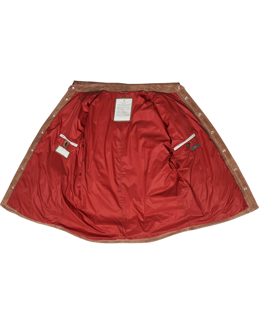 Homme | Manteaux Et Vestes | Brunello Cucinelli | Quilted Leather Jacket Brown Suede