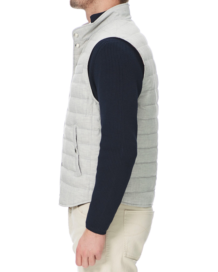 Homme | Manteaux Et Vestes | Brunello Cucinelli | Padded Gilet Grey Melange