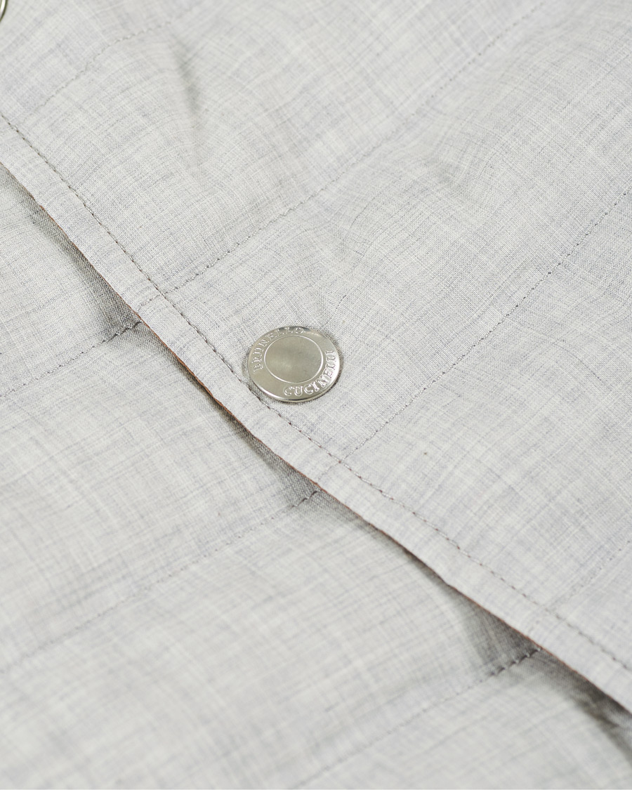 Homme | Manteaux Et Vestes | Brunello Cucinelli | Padded Gilet Grey Melange