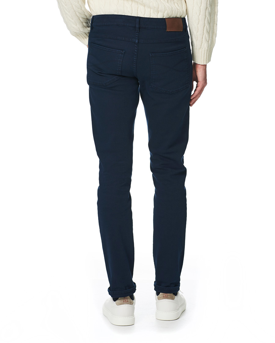 Homme | Pantalons | Brunello Cucinelli | Slim Fit 5-Pocket Twill Pants Navy