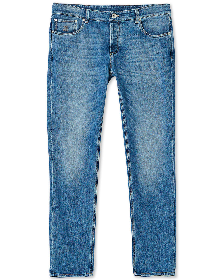Homme | Jeans | Brunello Cucinelli | Slim Fit Jeans Light Wash