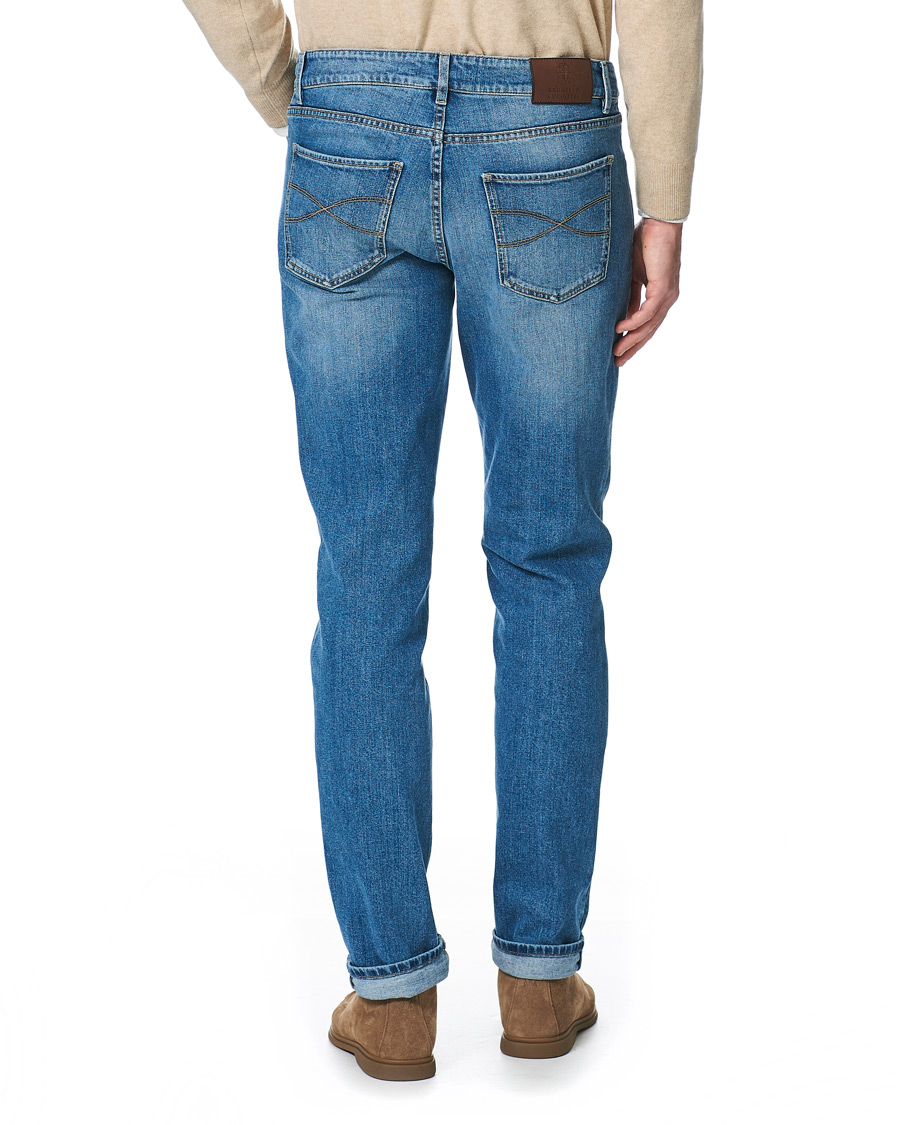 Homme | Jeans | Brunello Cucinelli | Slim Fit Jeans Light Wash