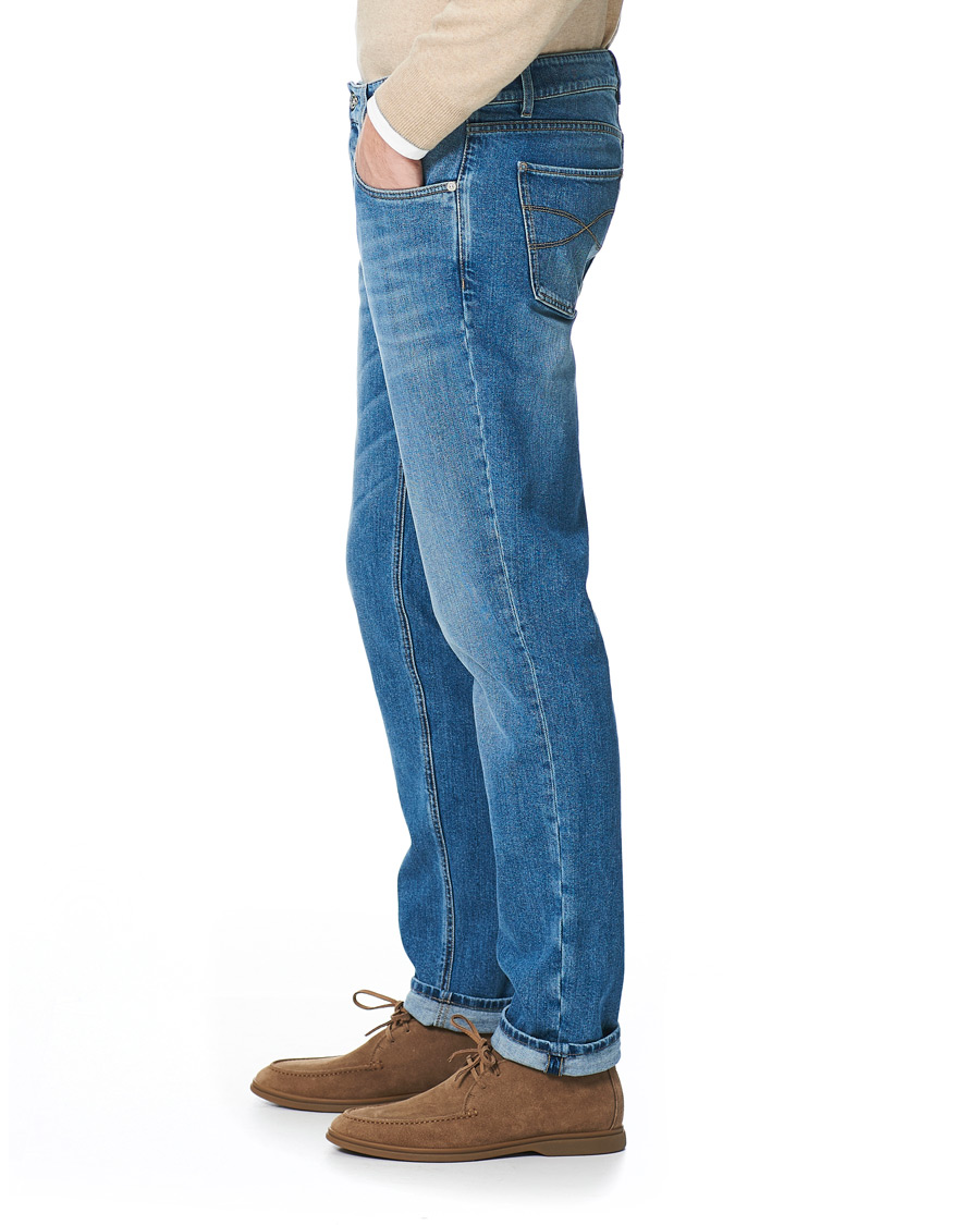 Homme | Jeans | Brunello Cucinelli | Slim Fit Jeans Light Wash