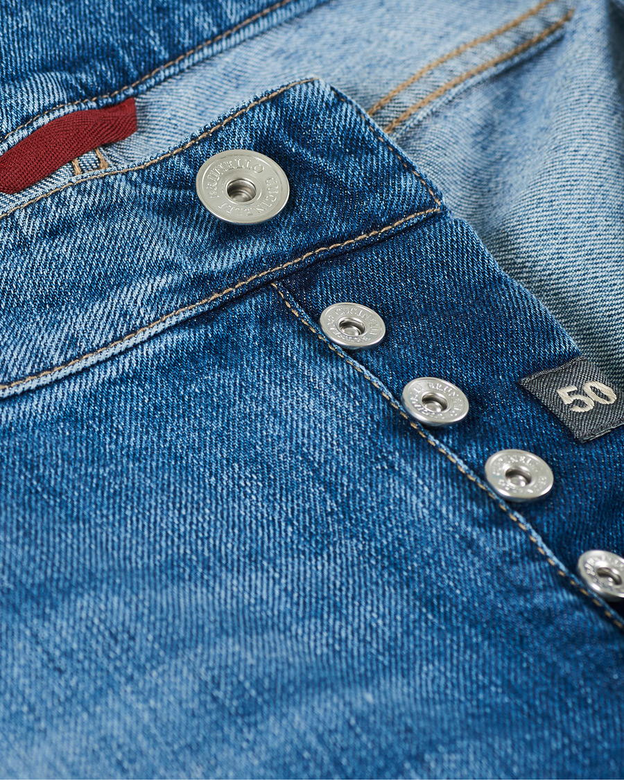 Homme | Jeans | Brunello Cucinelli | Slim Fit Jeans Light Wash