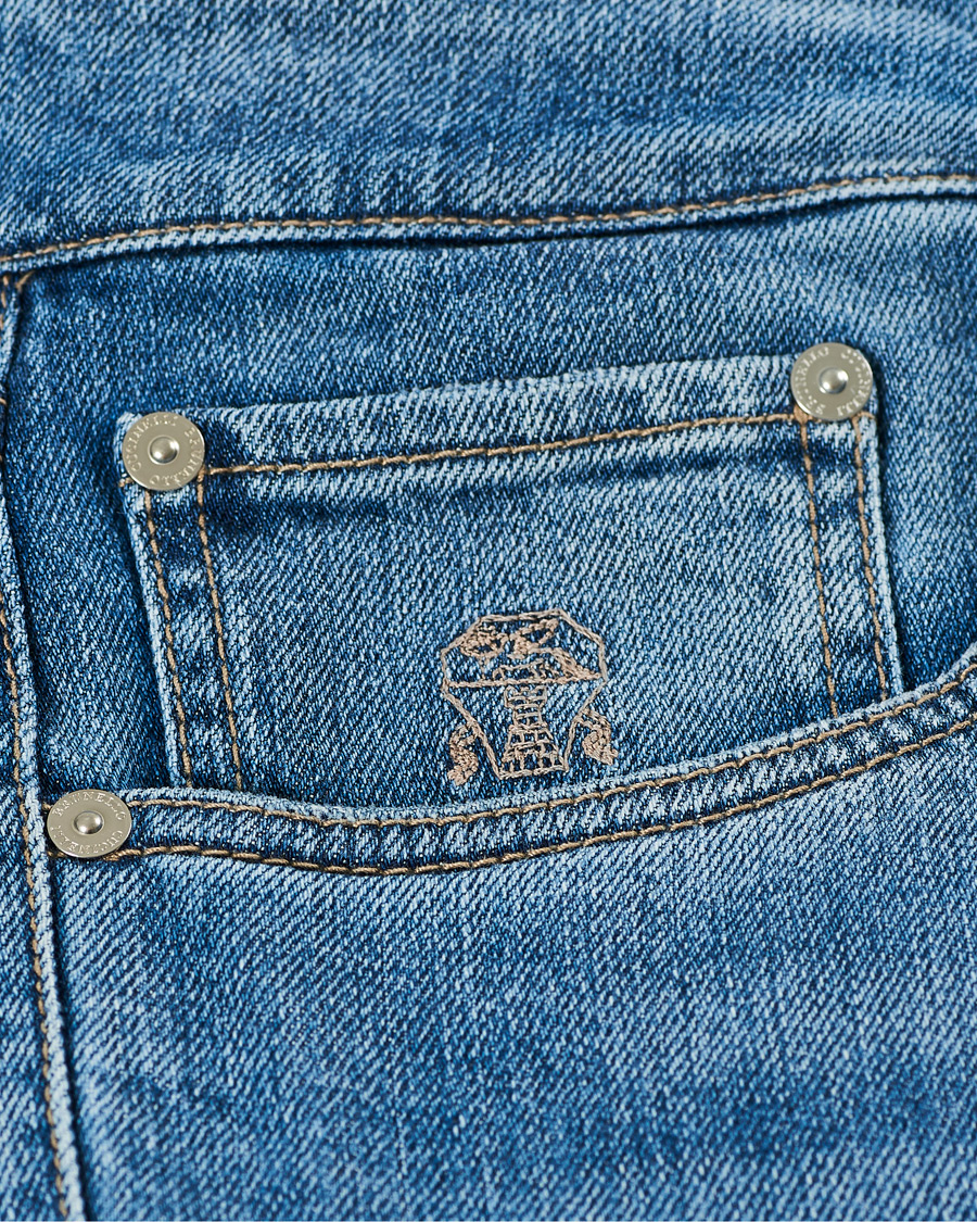 Homme | Jeans | Brunello Cucinelli | Slim Fit Jeans Light Wash