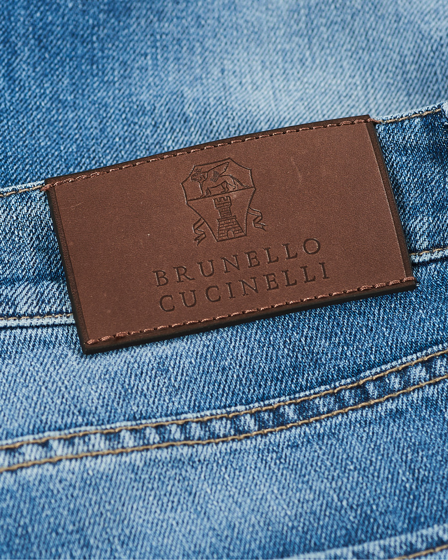 Homme | Jeans | Brunello Cucinelli | Slim Fit Jeans Light Wash