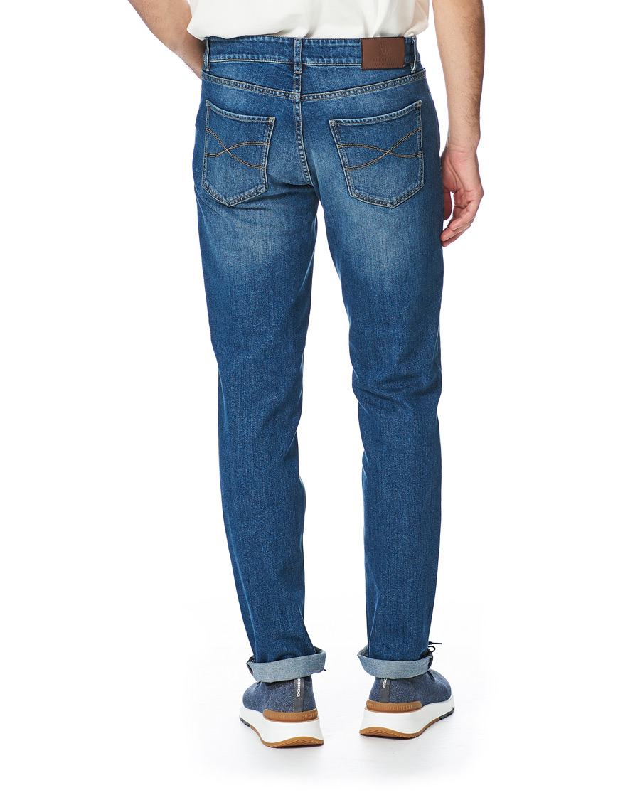Homme | Jeans | Brunello Cucinelli | Slim Fit Jeans Medium Wash