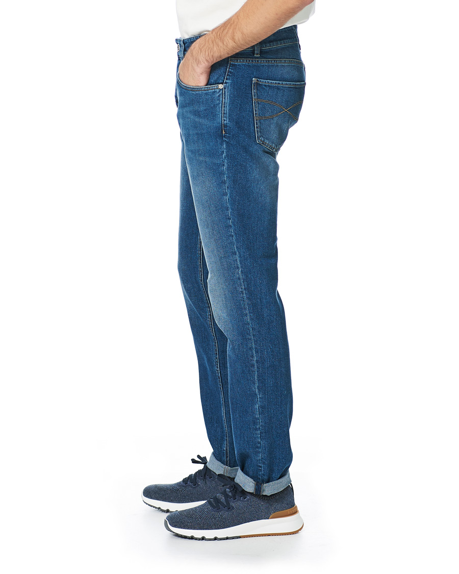 Homme | Jeans | Brunello Cucinelli | Slim Fit Jeans Medium Wash