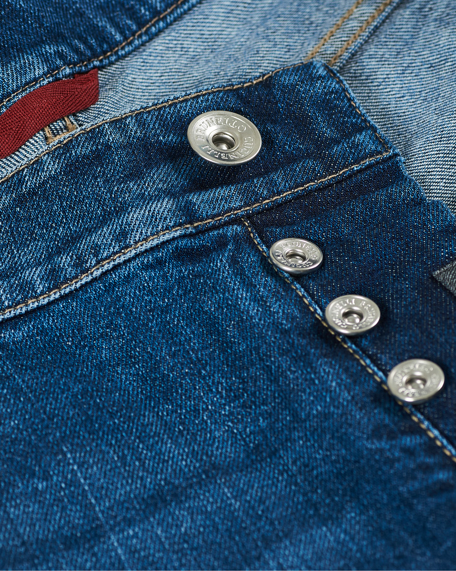 Homme | Jeans | Brunello Cucinelli | Slim Fit Jeans Medium Wash