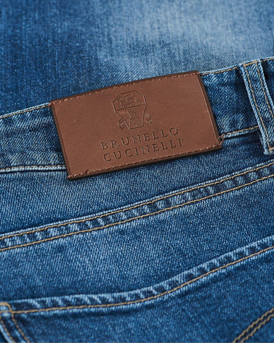 Homme | Jeans | Brunello Cucinelli | Slim Fit Jeans Medium Wash