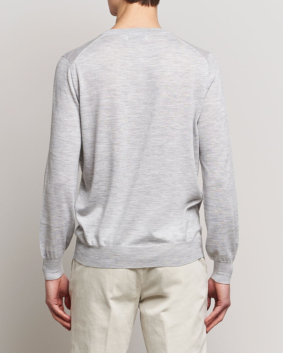 Homme | Pulls Et Tricots | Brunello Cucinelli | Cashmere/Wool Crew Neck Sweater Light Grey