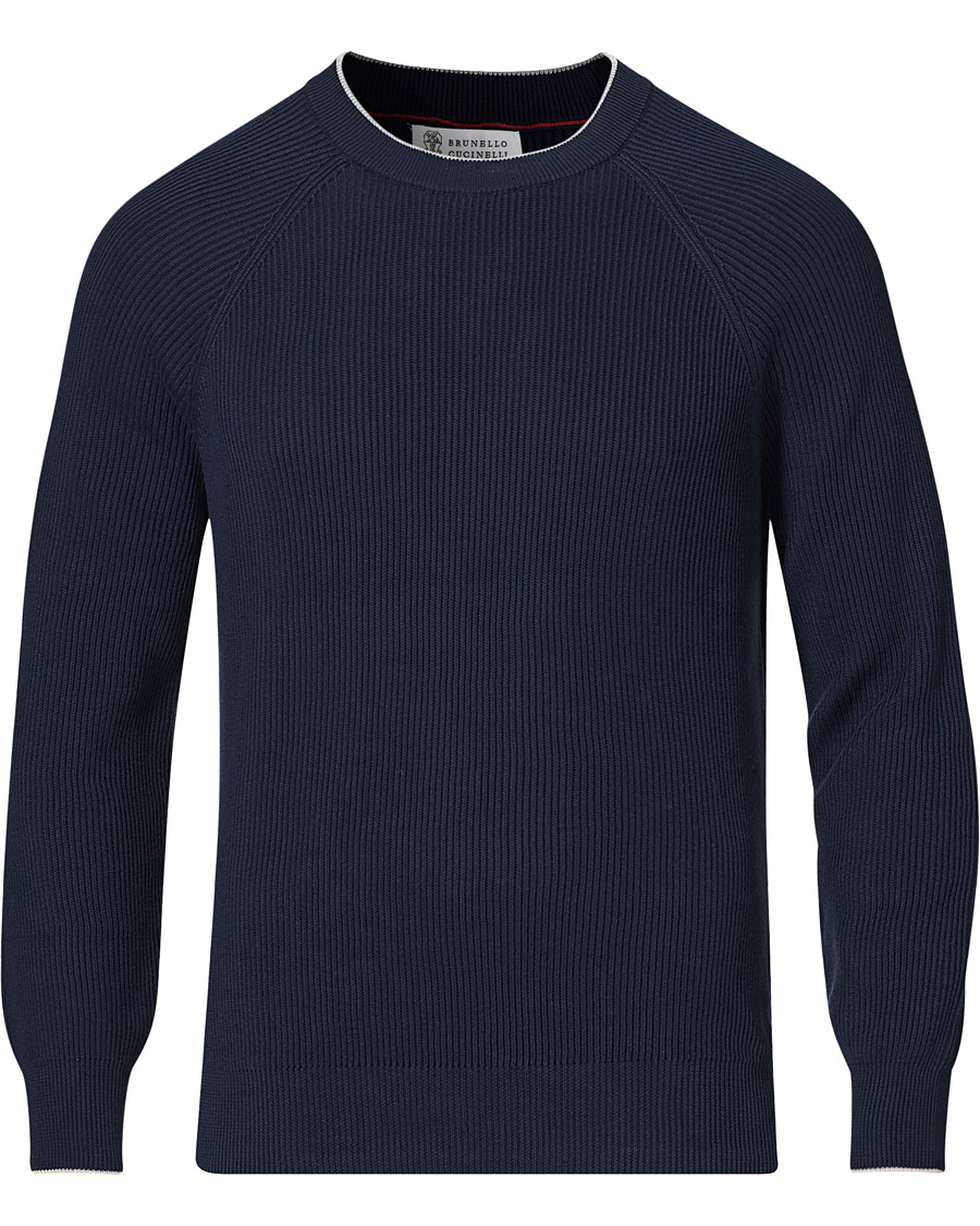 Homme | Pulls Et Tricots | Brunello Cucinelli | Rib Stitch Navy