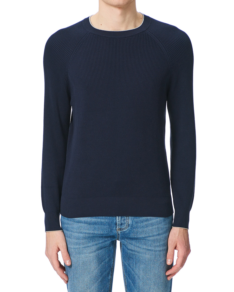 Homme | Pulls Et Tricots | Brunello Cucinelli | Rib Stitch Navy
