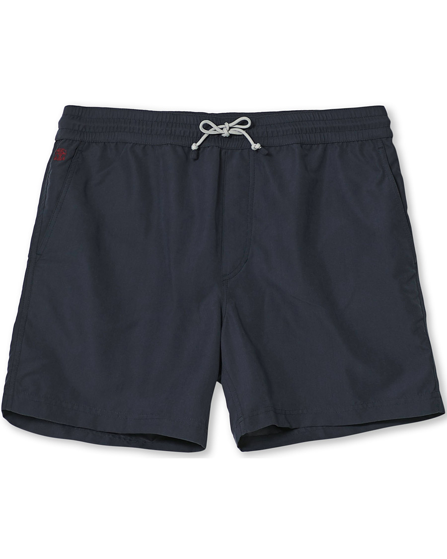 Heren | Zwembroek | Brunello Cucinelli | Drawstring Swim Trunks Navy