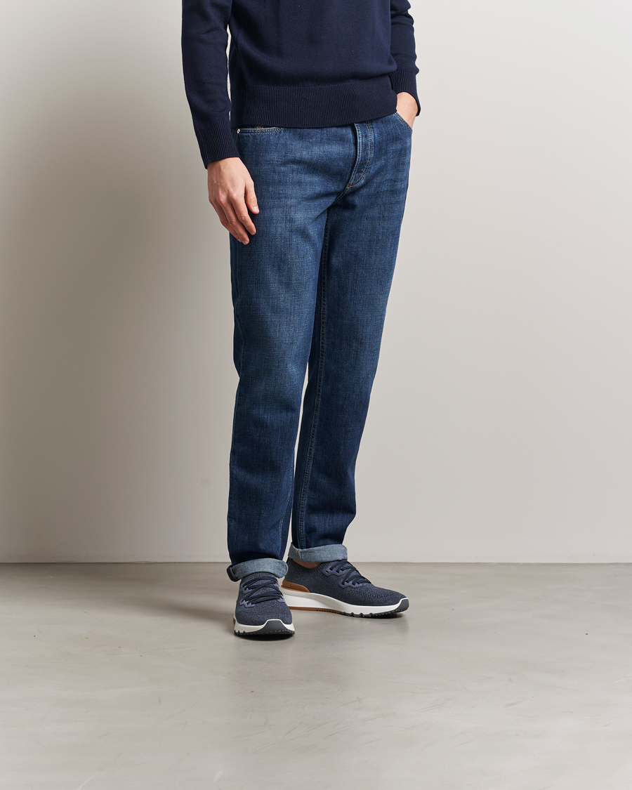 Heren | Brunello Cucinelli Mesh Running Sneakers Dark Blue | Brunello Cucinelli | Mesh Running Sneakers Dark Blue