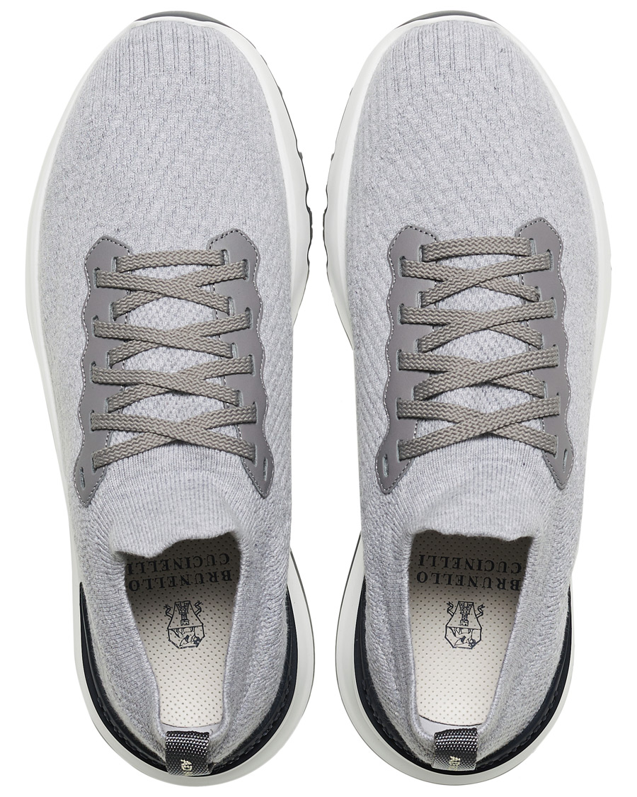 Homme | Brunello Cucinelli Mesh Running Sneaker Light Grey | Brunello Cucinelli | Mesh Running Sneaker Light Grey