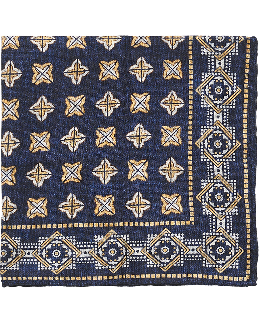 Homme | Brunello Cucinelli Dotted Pocket Square Blue | Brunello Cucinelli | Dotted Pocket Square Blue