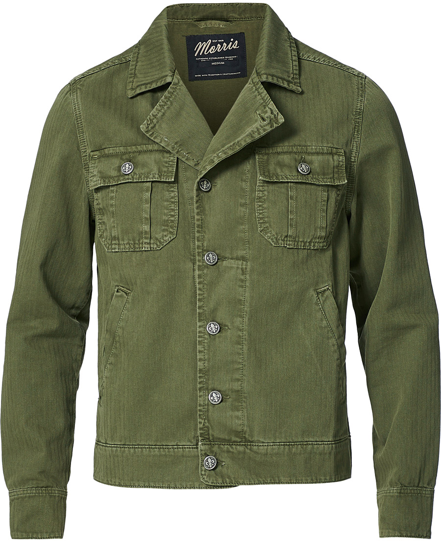 Homme | Manteaux Et Vestes | Morris | Rochefort Twill Jacket Olive
