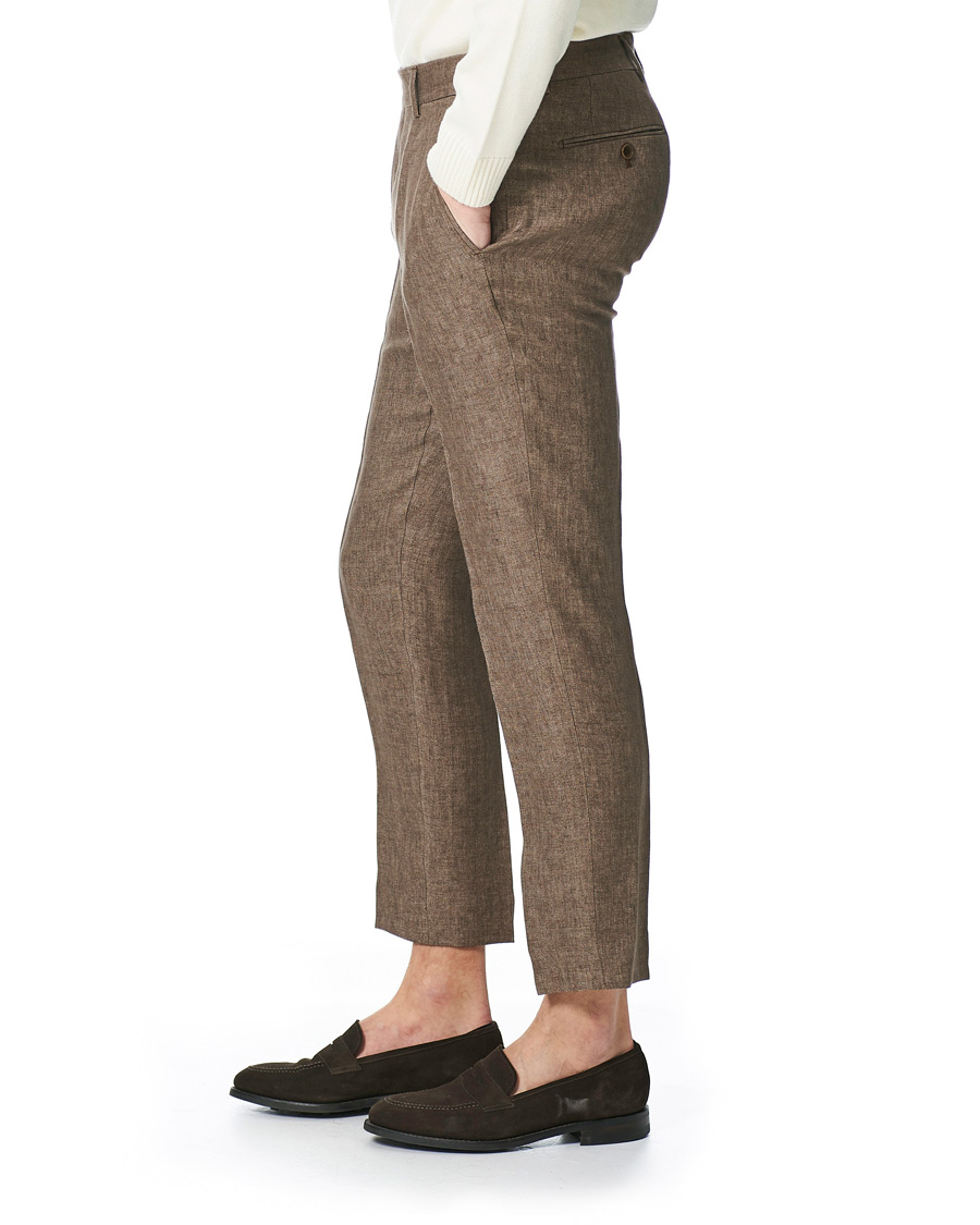 Homme | Pantalons | Morris | Rodney Linen Trousers Brown
