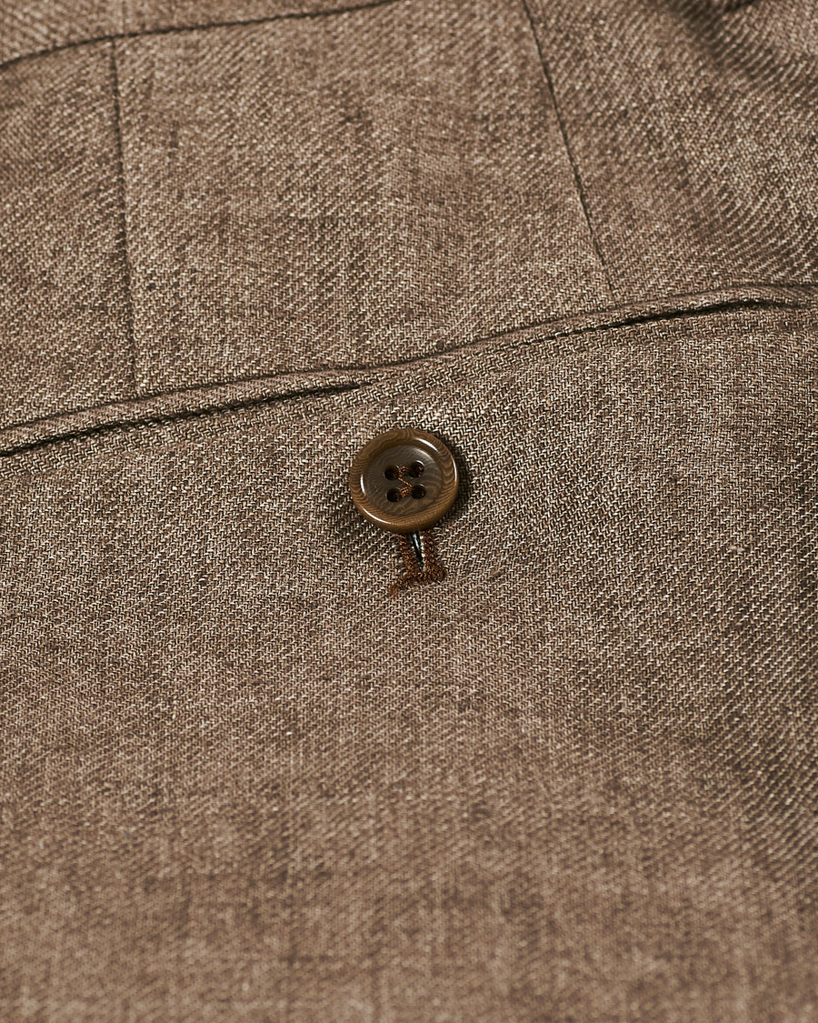 Homme | Pantalons | Morris | Rodney Linen Trousers Brown