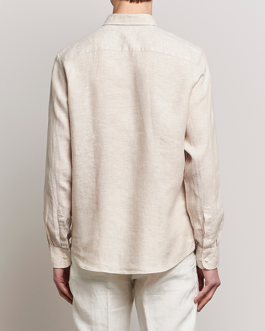 Homme | Chemises | Morris | Douglas Linen Button Down Shirt Khaki