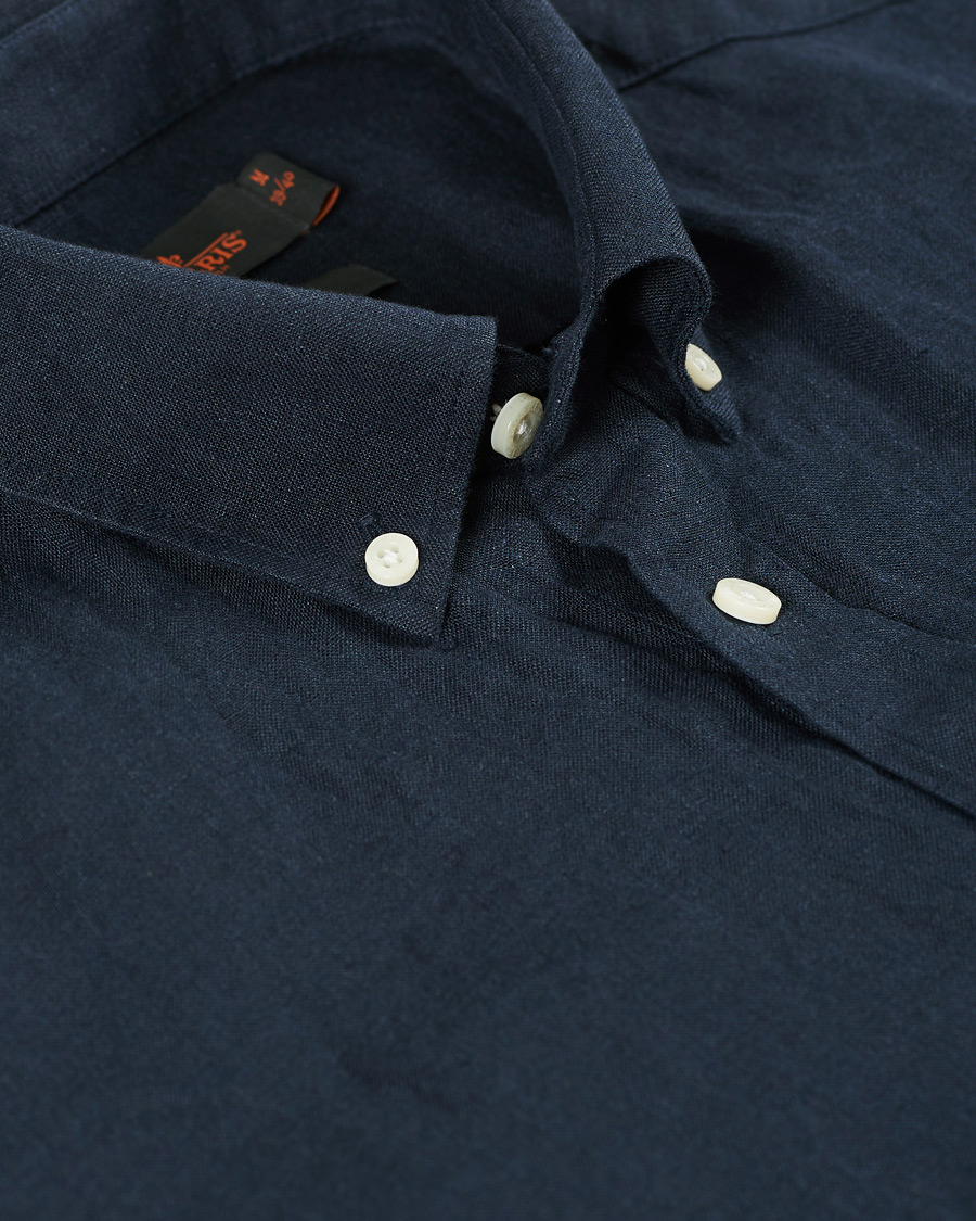 Homme | Chemises | Morris | Douglas Linen Shirt Dark Navy
