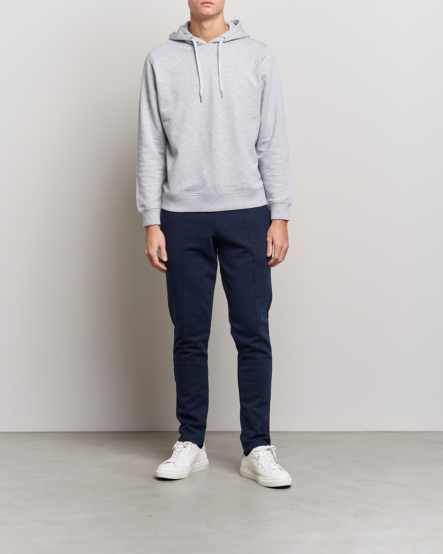 Heren | Broeken | Stenströms | Cotton Jersey Pants Navy