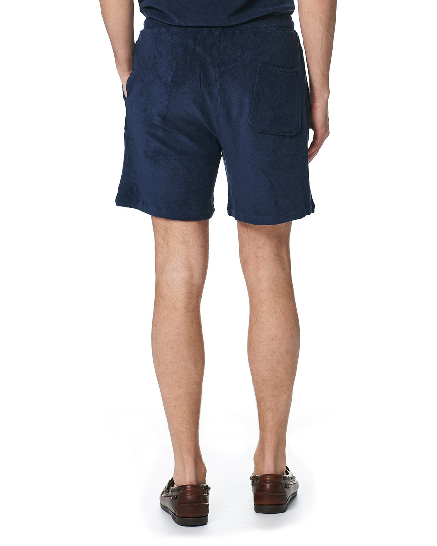 Homme | Shorts | Stenströms | Towelling Cotton Shorts Navy